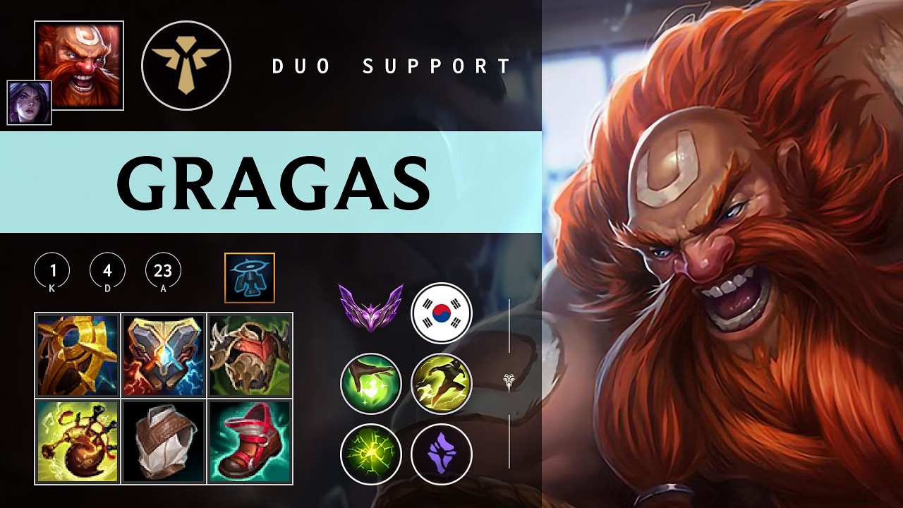 Gragas Support vs Alistar - KR Master Patch 26.04