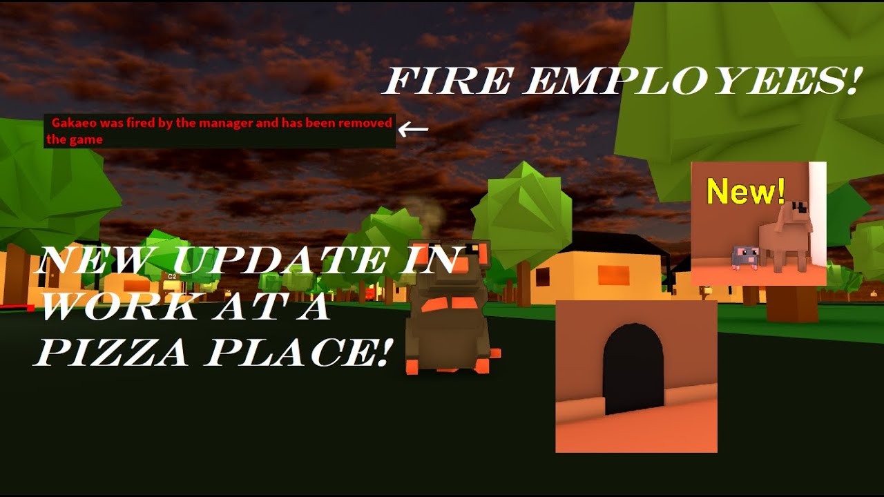 New 🍕Work At a Pizza Place Update! [FIRE PEOPLE + RAT MORPH!]