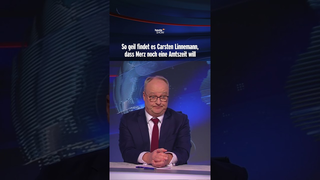 So geil findet es Carsten Linnemann, dass Merz noch eine Amtszeit will | heute-show #shorts