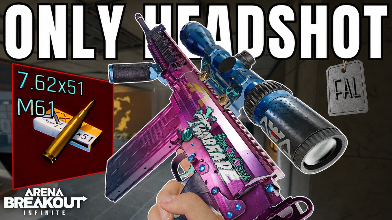 SHOOTING ONLY HEADSHOTS WITH SCOPED FAL  | Arena Breakout Infinite