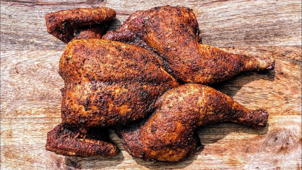 The BEST Smoked Chicken // SIMPLE and EASY &ndash; Juicy + Crispy Skin