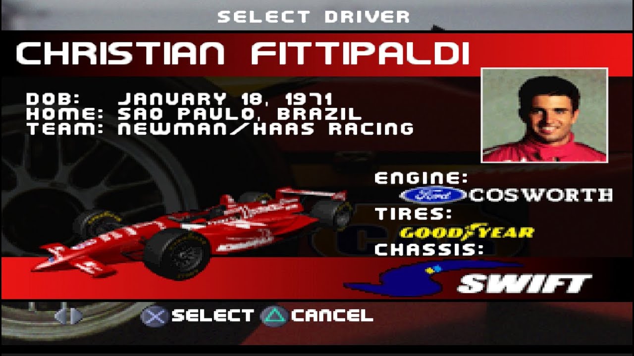 CART World Series PS1 All cars