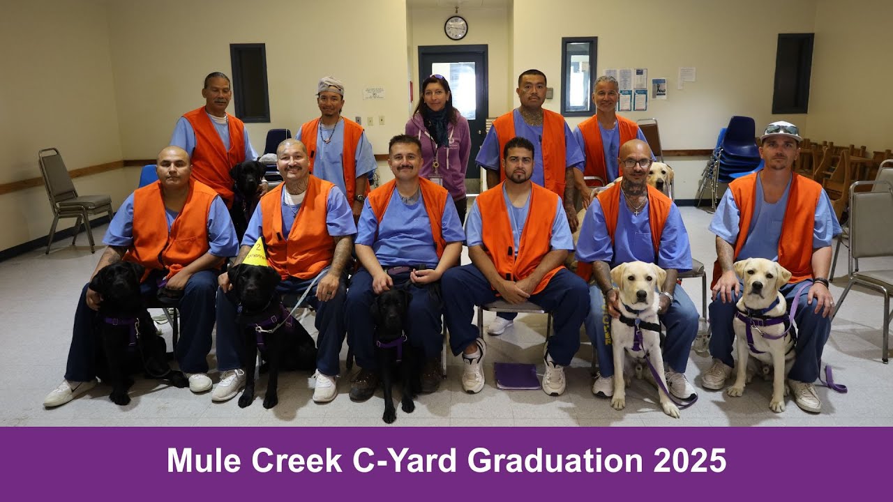 C-Yard Mule Creek Incarcerated Trainer Graduation 2025