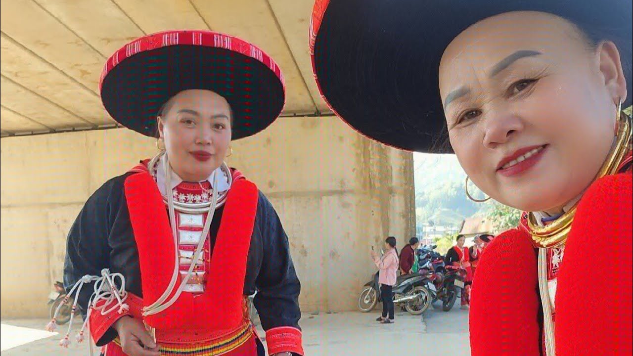 át tiếng  dao đỏ -iu miền zung -người dao đỏ- dân tộc dao đỏ- Pá dung - trang phục