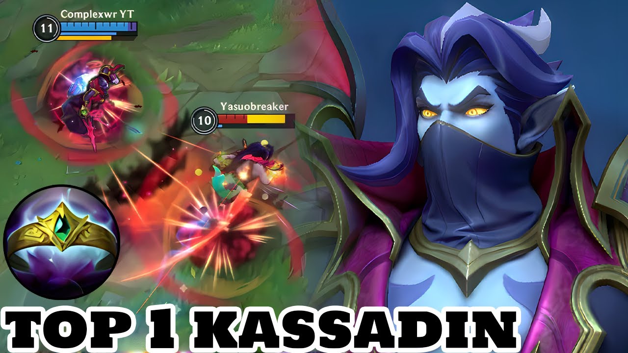 Wild Rift Kassadin - Top 1 Kassadin Count skin Gameplay Rank Season 11