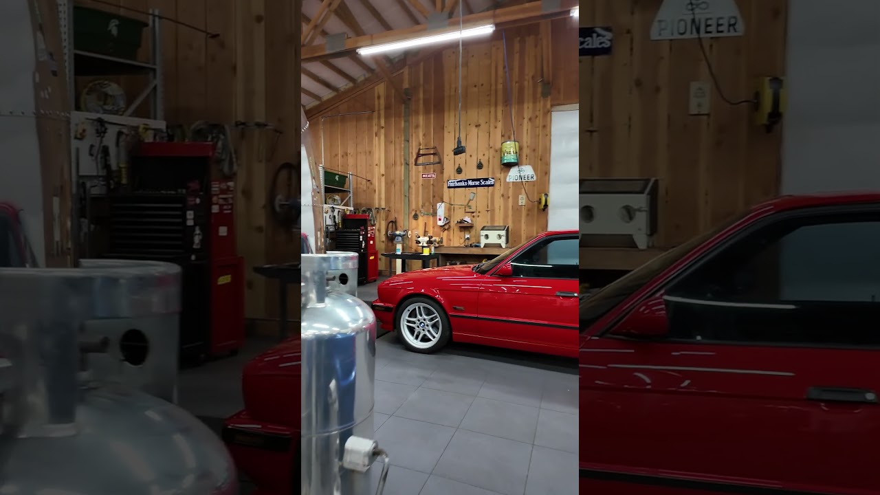 Check out this Garage Man Cave - BMW