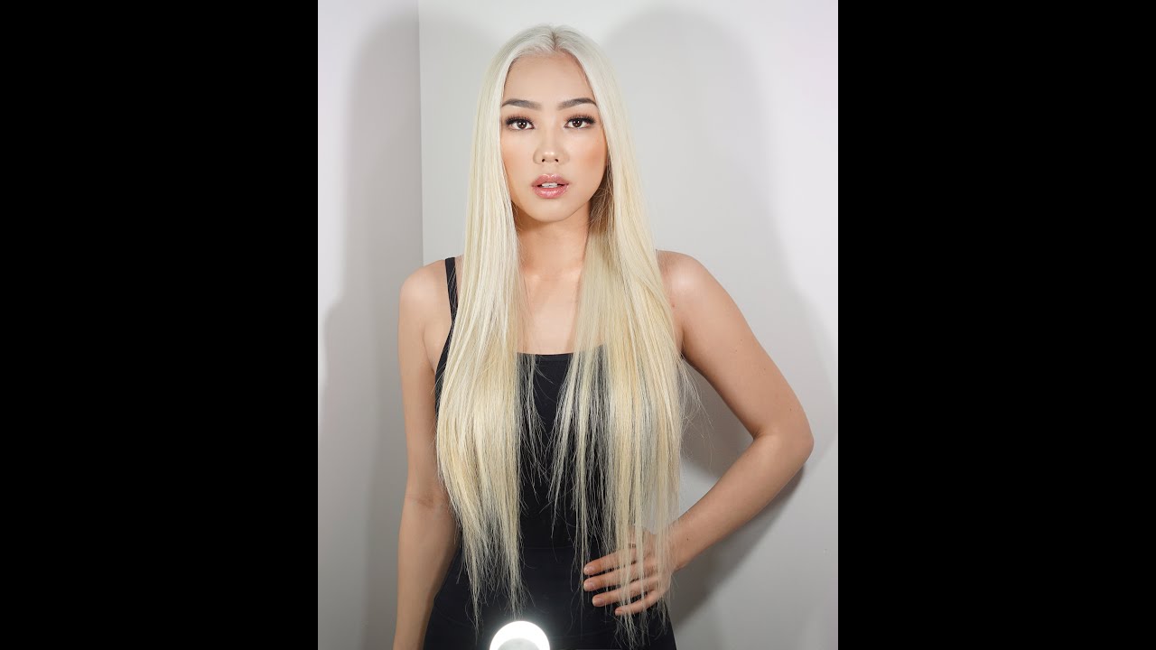 Nicolas Jequier  BLACK TO PLATINUM ASIAN HAIR!! 100% HEALTHY AND STRONG