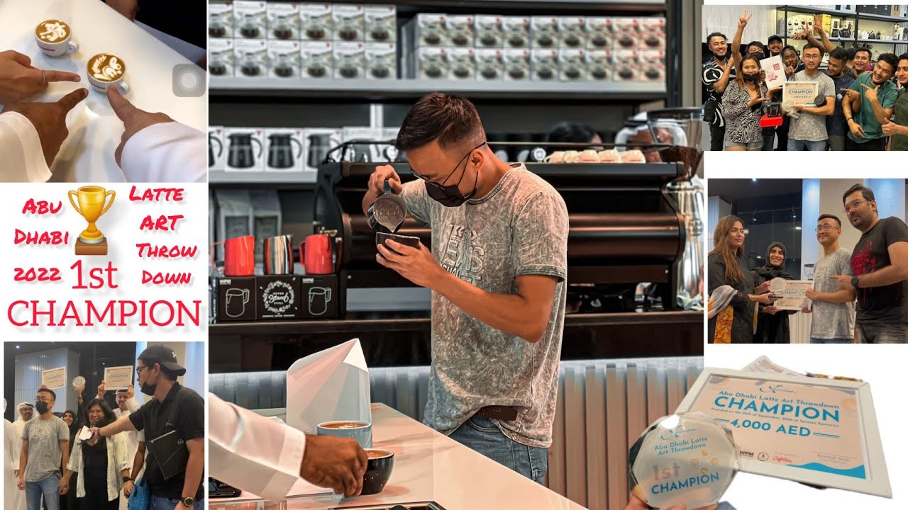 Champion🏆First Achievement In UAE | Latte Art Throwdown AbuDhabi UAE 2022 | Nepali Barista | Barista