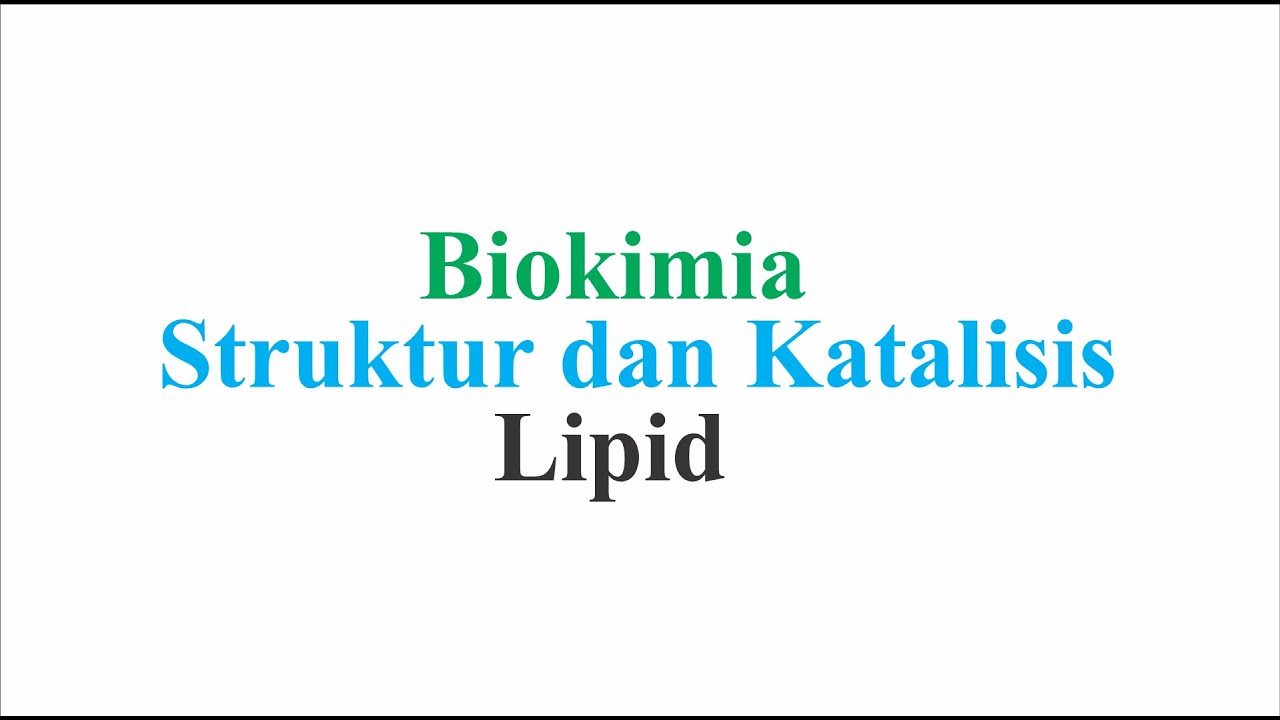 Biokimia - Lipid