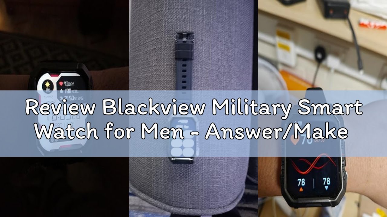 Review Blackview Military Smart Watch for Men - Answer/Make Calls, 2.01