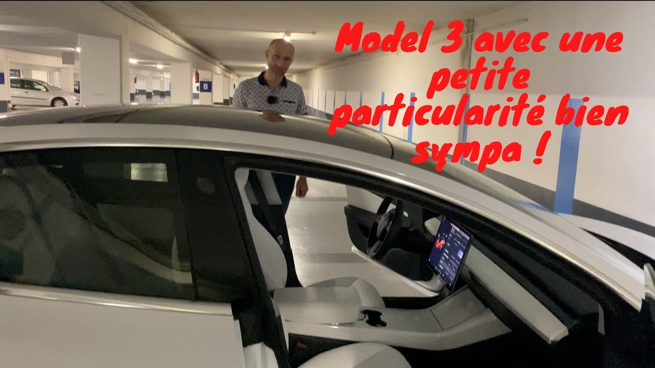 JÉRÔME  A UNE TESLA MODEL 3 UNIQUE !!!￼ 🤩🌈🔦🌟