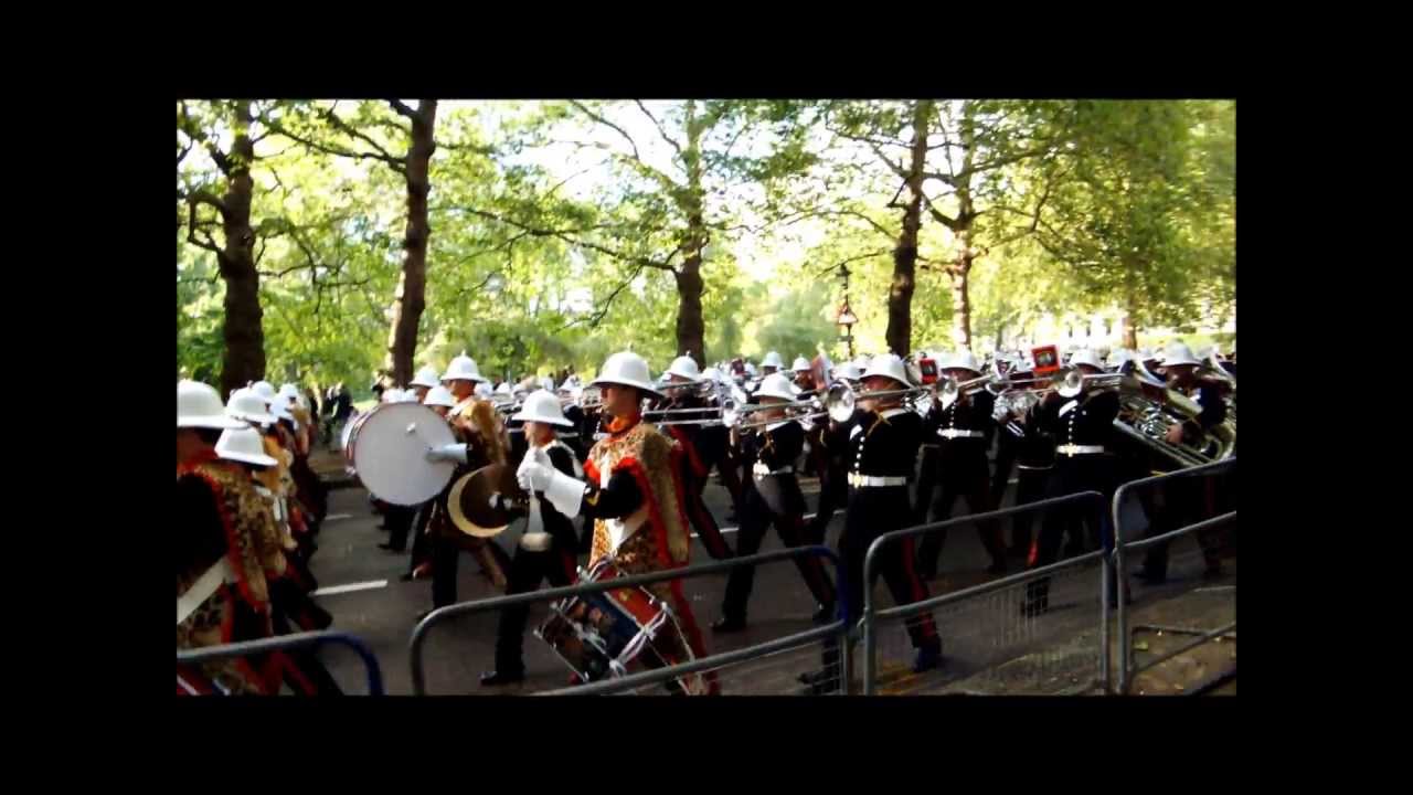 Massed Bands of H.M. Royal Marines 06-06-12 Birdcage Walk