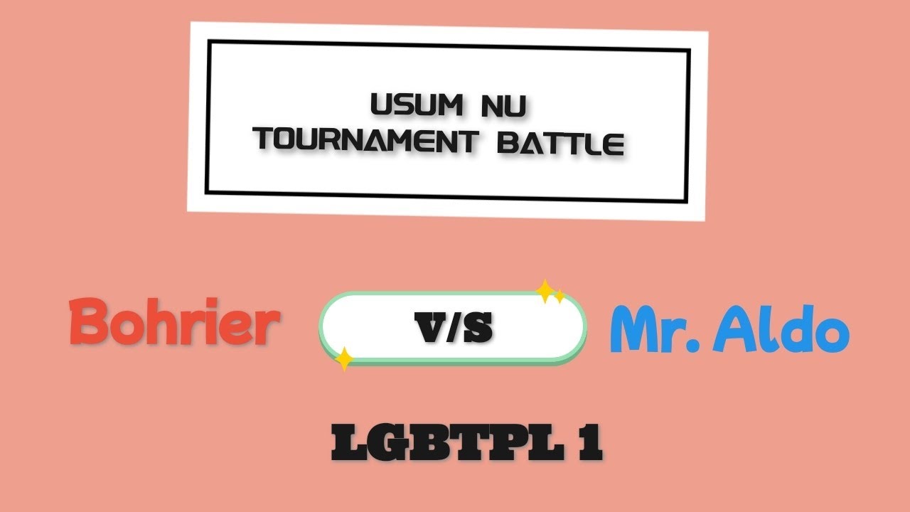 USUM NU game vs Mr. Aldo for LGBTPL, my first USUM NU game in over 3 years!!!