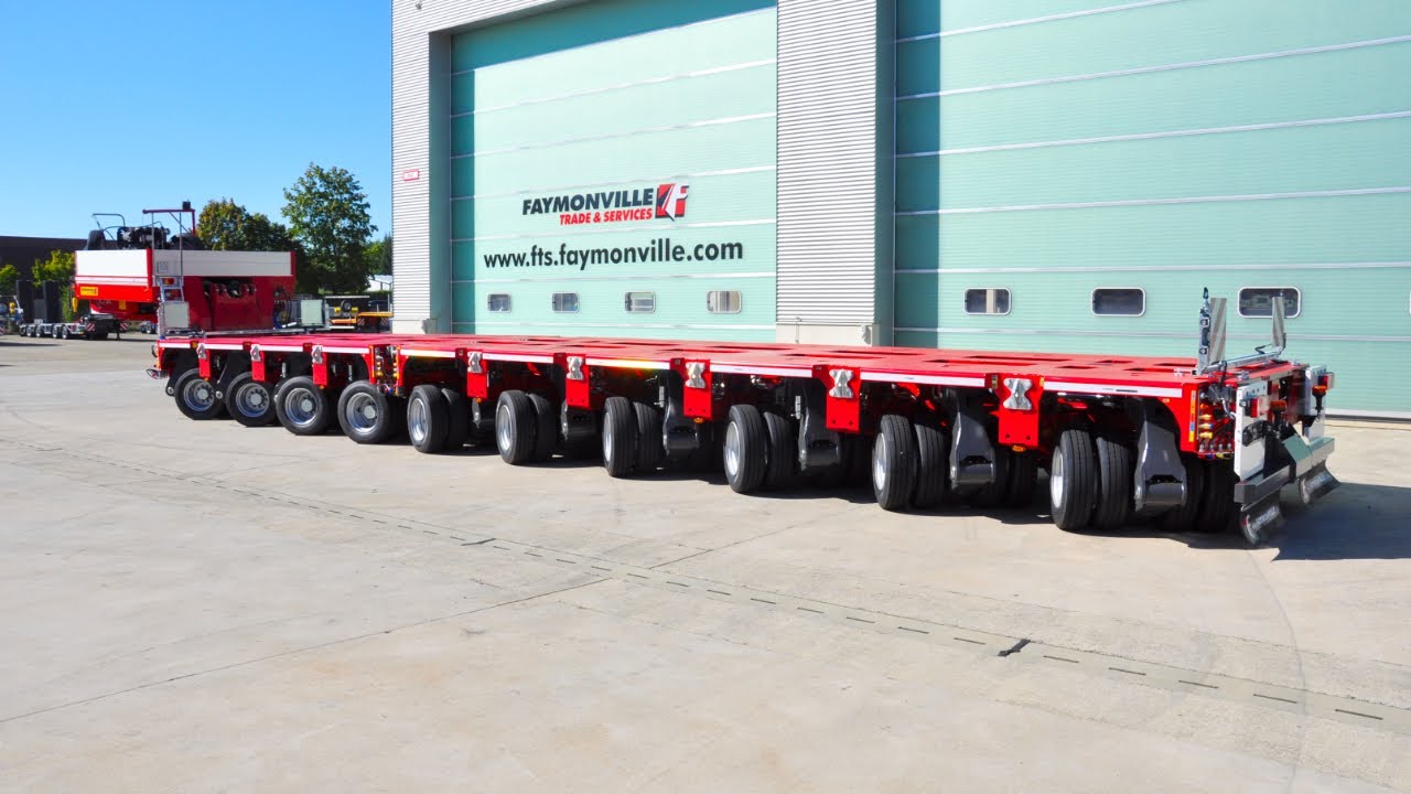 Faymonville -  ModulMAX with 450t axle load (4+6 axles, G-Modul w/ V-40 gooseneck)