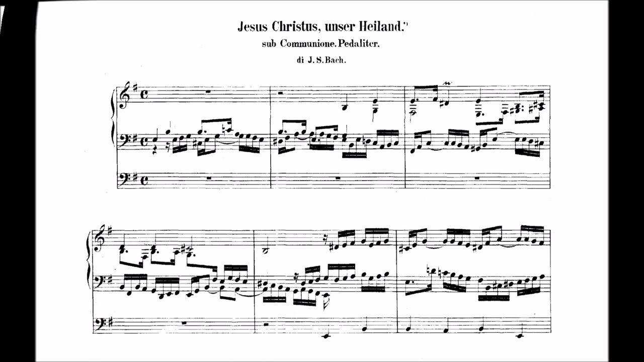 J. S. Bach:  