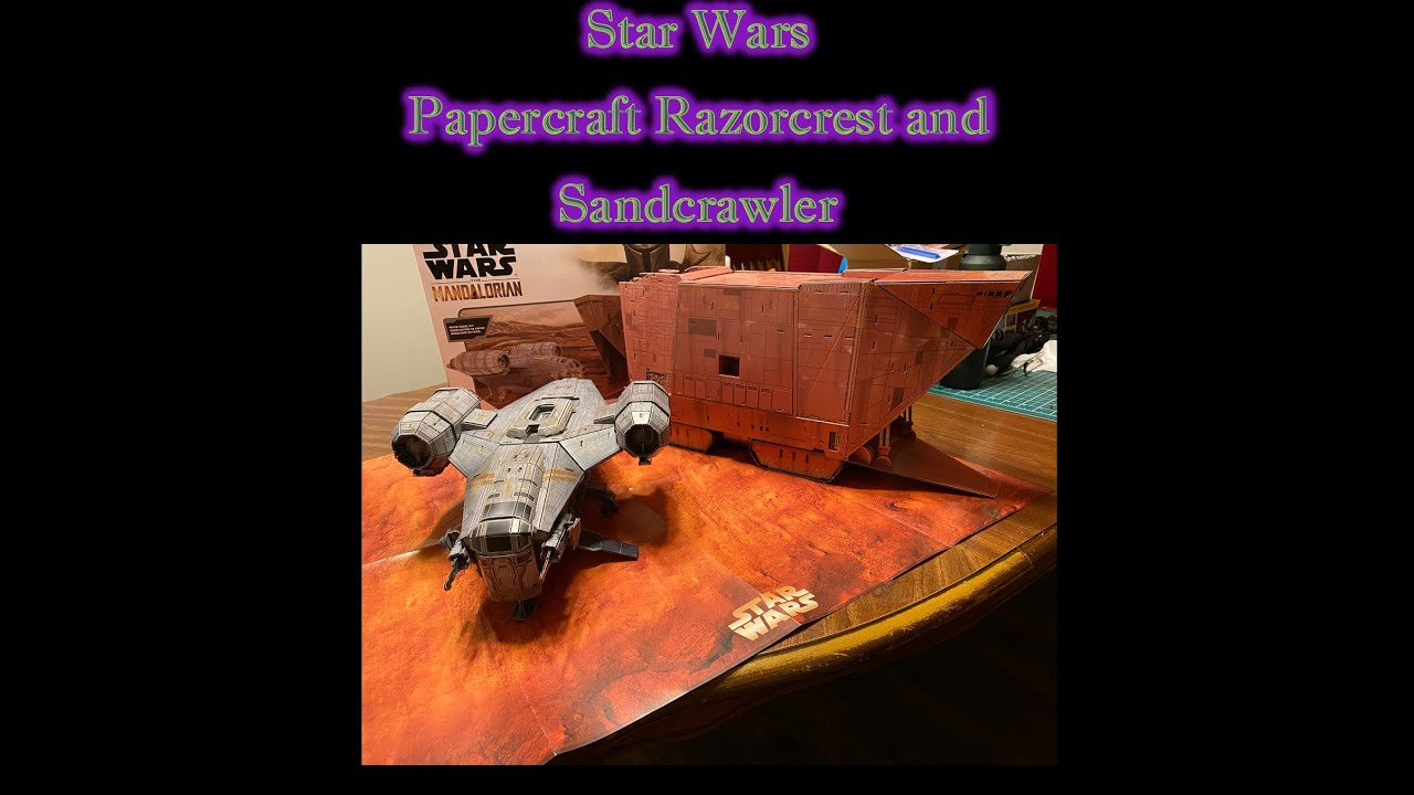 MrByZ Reviews Episode # 481 Papercraft Razorcrest and Sandcrawler