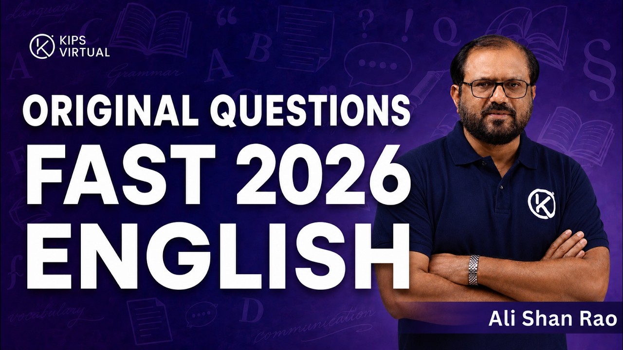 FAST Entry Test 2026 English | Original Questions with Complete Solutions