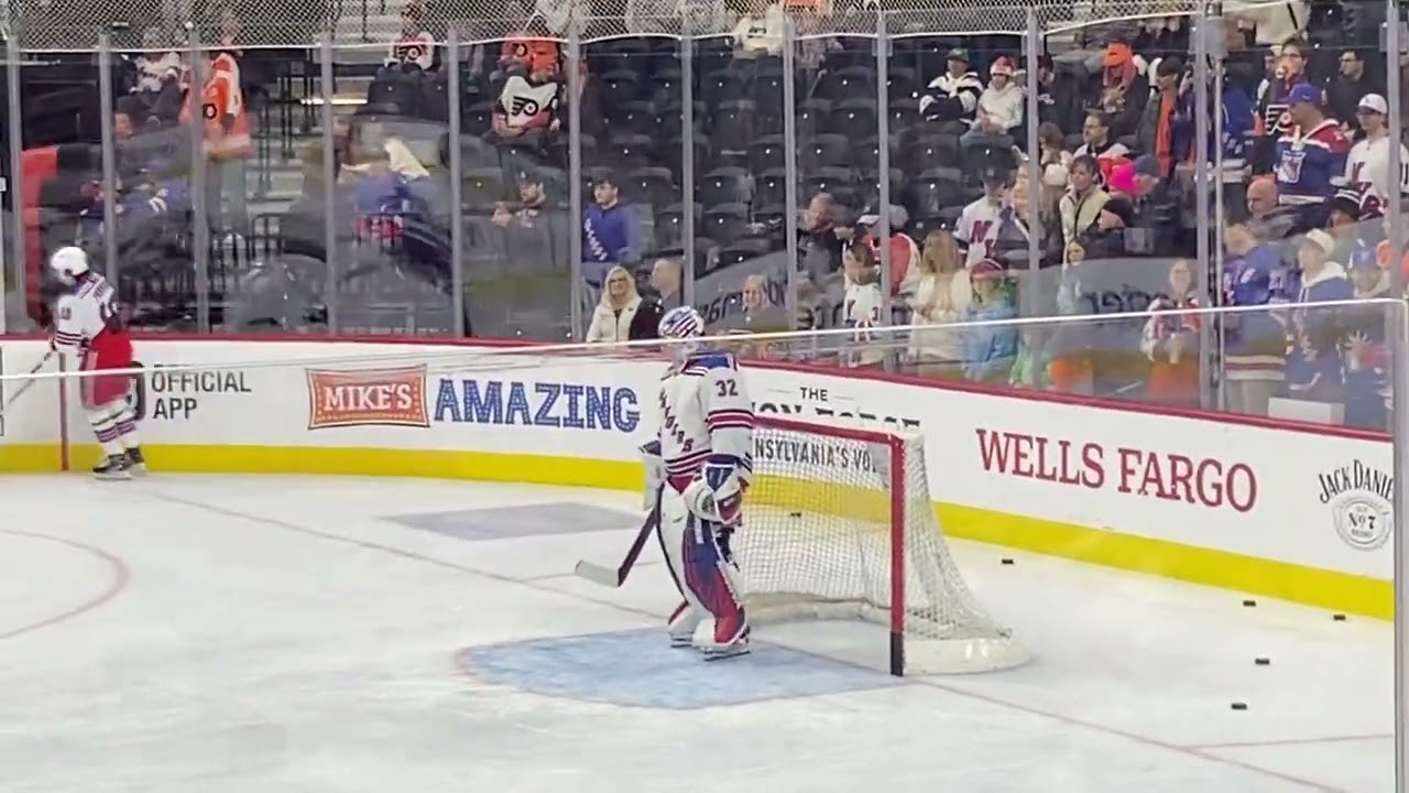 New York Rangers Goalies Igor Shesterkin and Jonathan Quick Warm-Up vs. Philadelphia Flyers 11/29/24