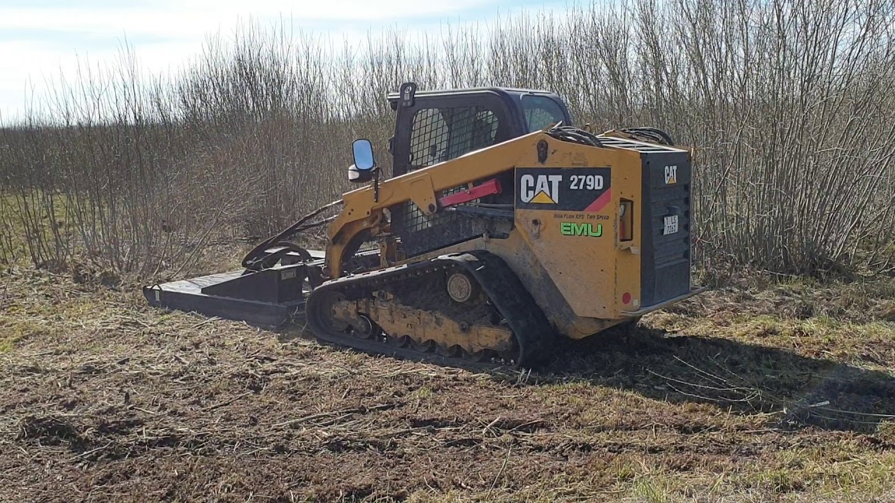 FOR SALE / CAT 279D with CAT BR172 BRUSHCUTTER
