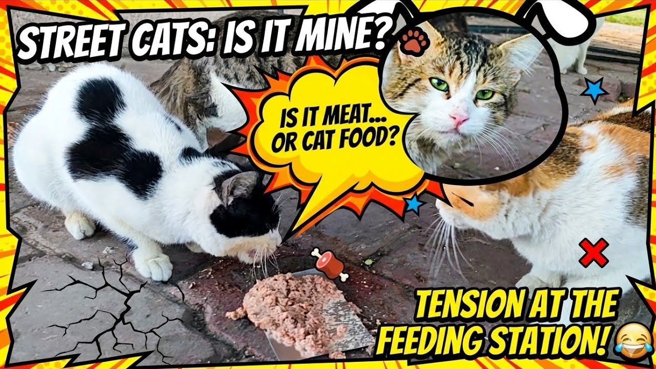 This Starving Stray Cat Finally Felt Safe 🥺