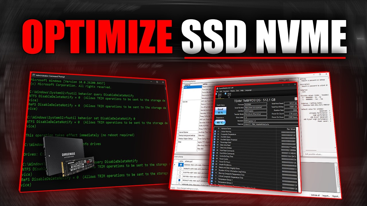 Оптимизация SSD и NVMe: Убираем фризы, просадки FPS и скрытые ограничения ПРЯМО СЕЙЧАС