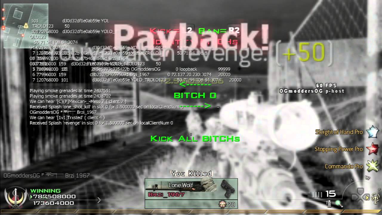 Modded xp lobby on mw2
