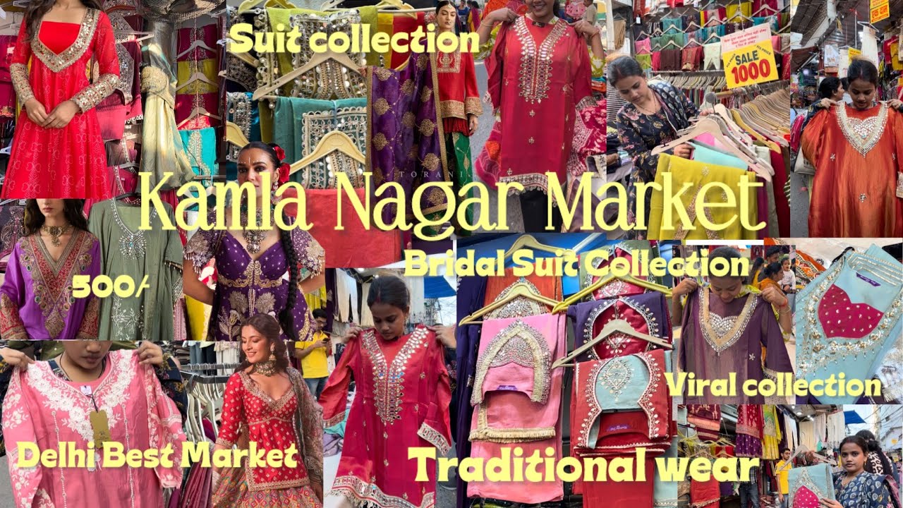 KAMLA NAGAR MARKET DELHI || BEST MARKET FOR TRADITIONAL WEAR|| STARTING RS -500/- 