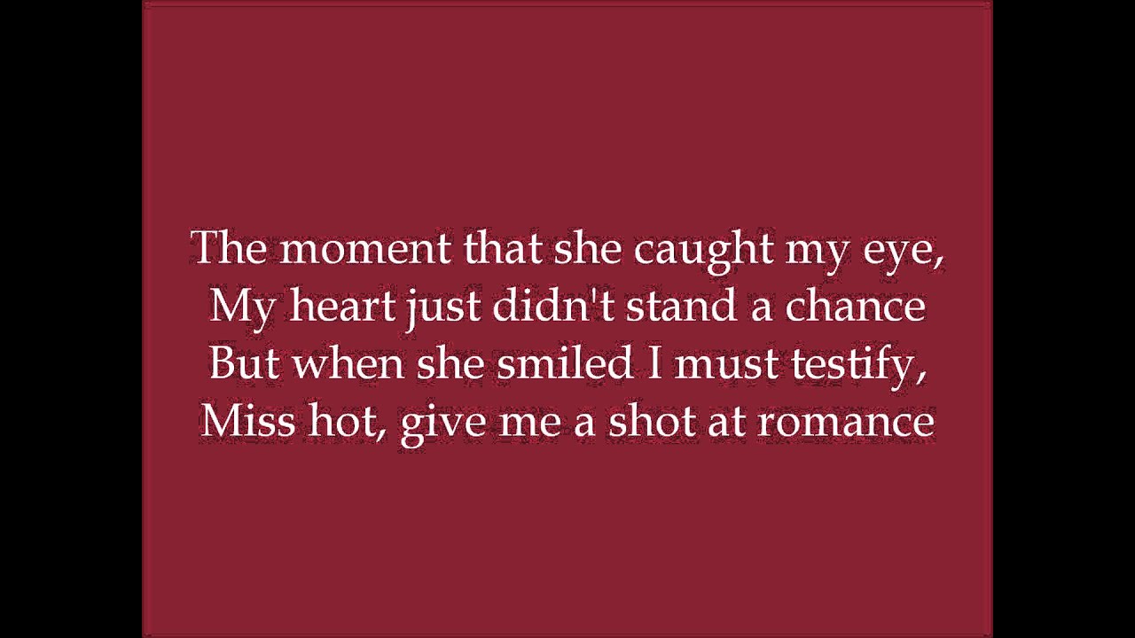 That Girl's Just Gotta Be Kissed - Peek-A-Groom (Dance Moms) - Lyrics