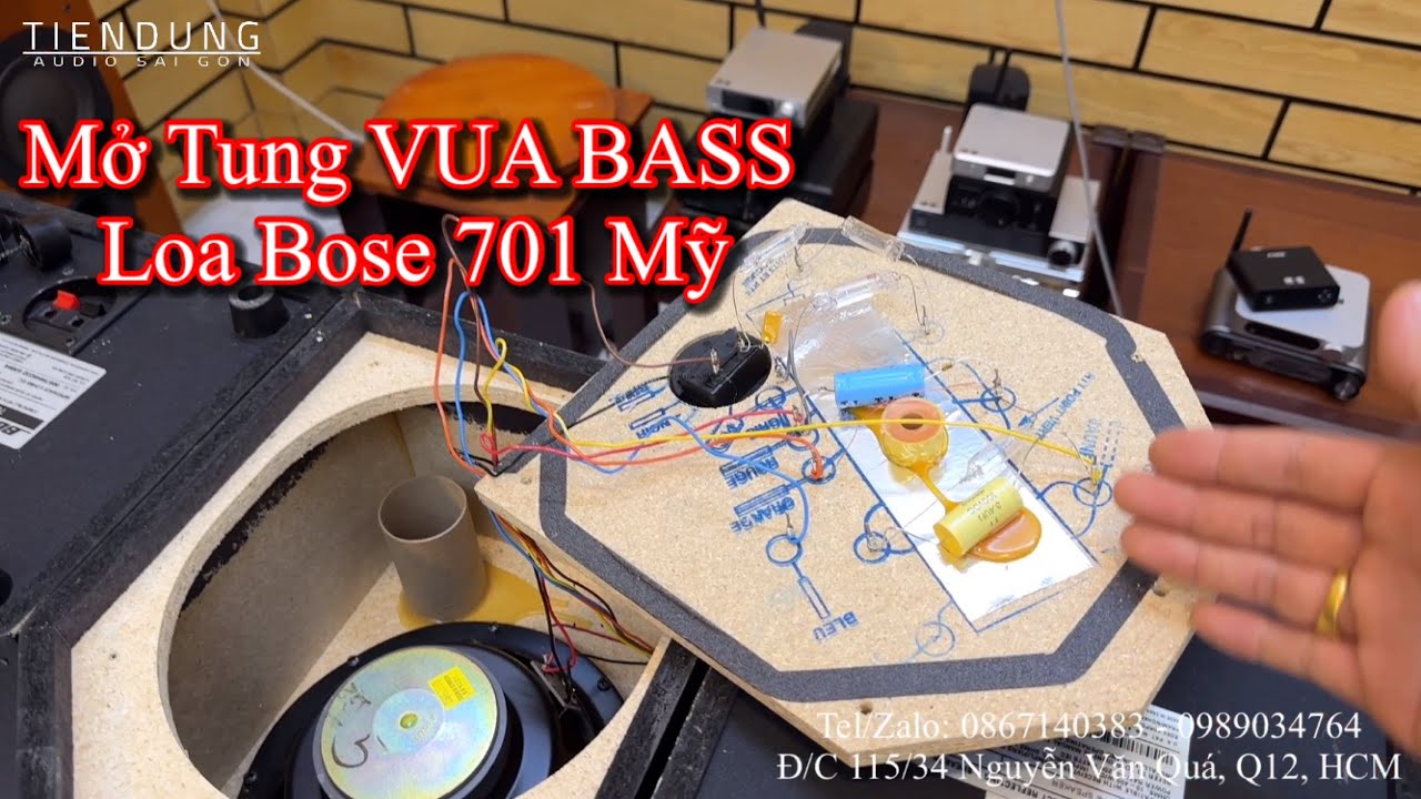 MỞ TUNG NỘI THẤT CỦA VUA BASS - Loa Bose 701 (2 lỗ hơi) hàng bãi Mỹ