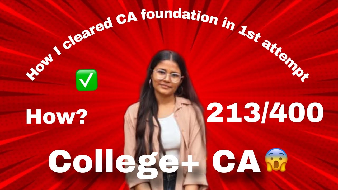 1st attempt+College exams 😲. How I clear CA foundation'26 . 