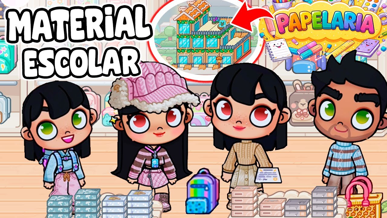 ROTINA MATERIAL ESCOLAR Família Patter | 2026 | AVATAR WORLD ROTINAS e HISTÓRIAS