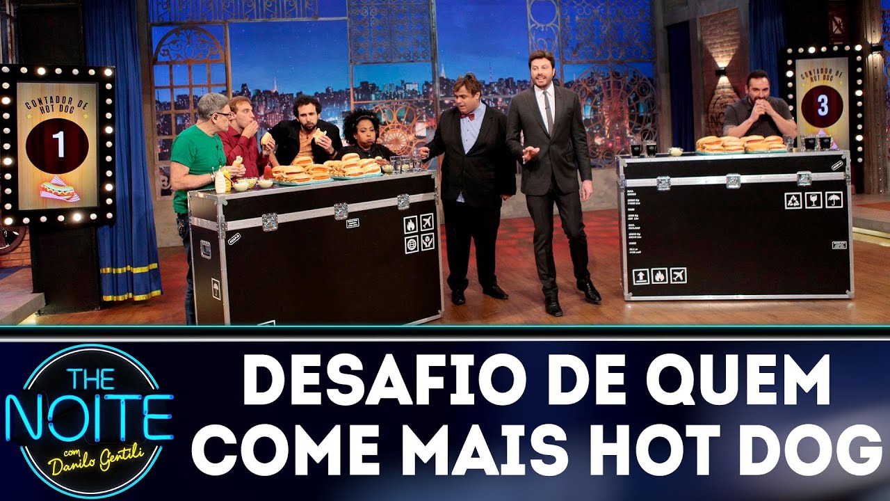 Quem come mais hot dog? The Noite x Ricardo Corbucci | The Noite (27/08/18)