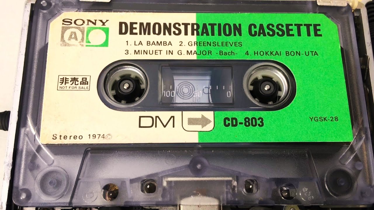 Hokkai Bon Uta Japanese Song 1974 🎶 Sony CD-803 Demonstration Cassette Tape