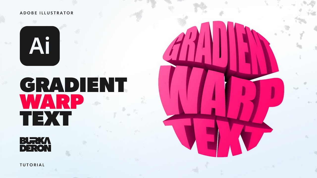 Gradient Warp Text Effect Tutorial in Adobe Illustrator