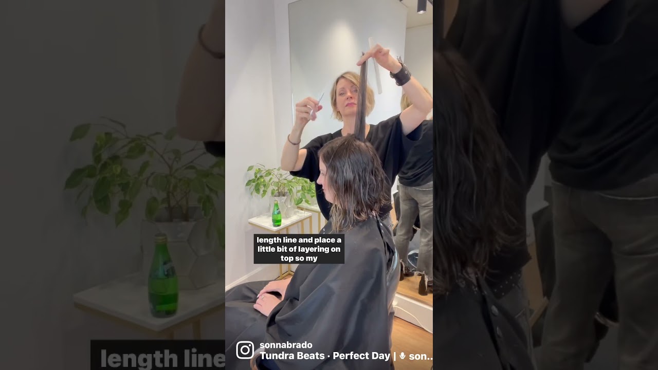 Bob haircut with textured layers