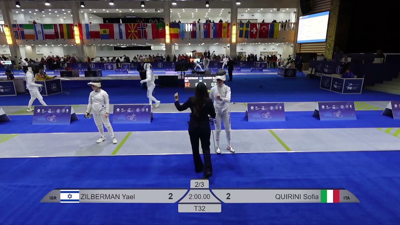 2026 132 T32 08 F E Individual  GEO Yellow QUIRINI ITA vs ZILBERMAN ISR