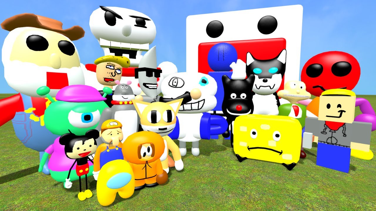 ALL NEW RANDOM 3D SANIC CLONES MEMES Vs NEW 3D MEMES FANMADE v2 & v3 IN Garry's Mod