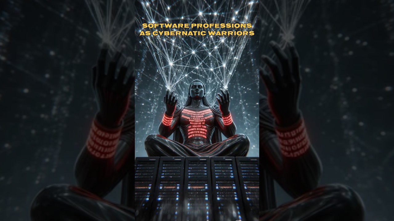 Software Professions as Cybernatic Warriors #ai #aiart #software #professional #youtubeshorts