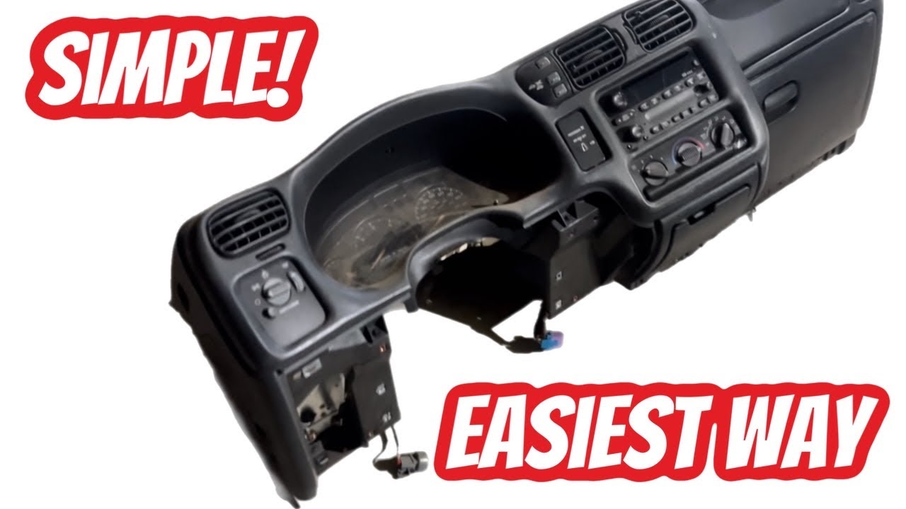 КАК СНЯТЬ S10 DASH (1998 и новее) Sonoma, Blazer, Jimmy, Bravada, Hombre