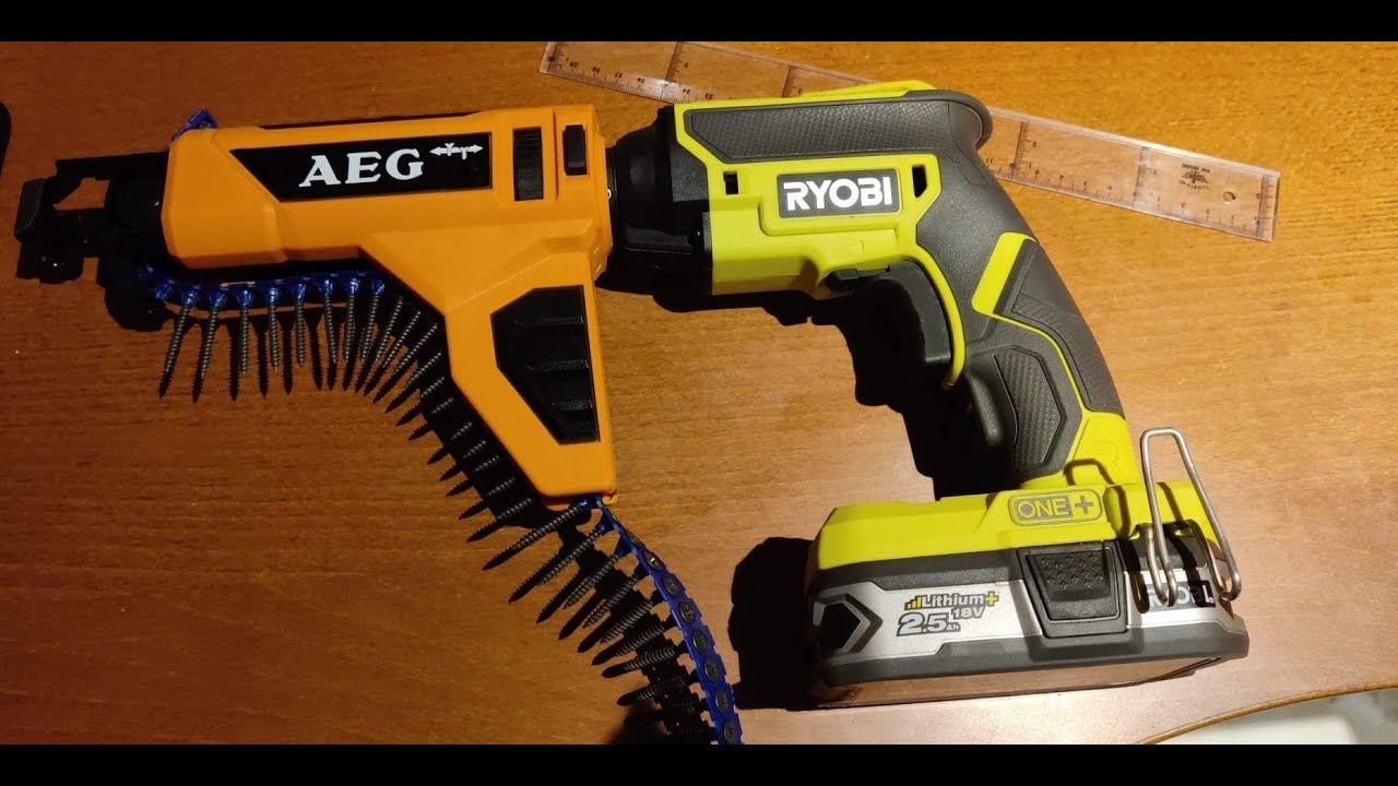 Test RYOBI P225 + chargeur vis AEG