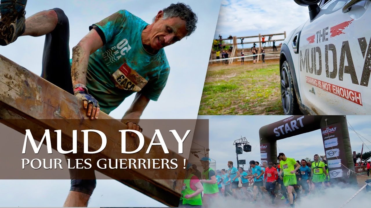 MUD DAY PARIS 2017, parcours de 22 obstacles et 13 km