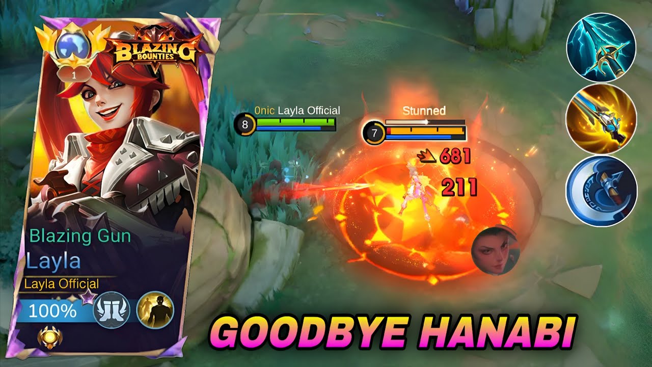 GOODBYE HANABI NO LATE GAME🔥!! LAYLA ONE SHOT BUILD AND EMBLEM IS FINALLY HERE!! - MLBB