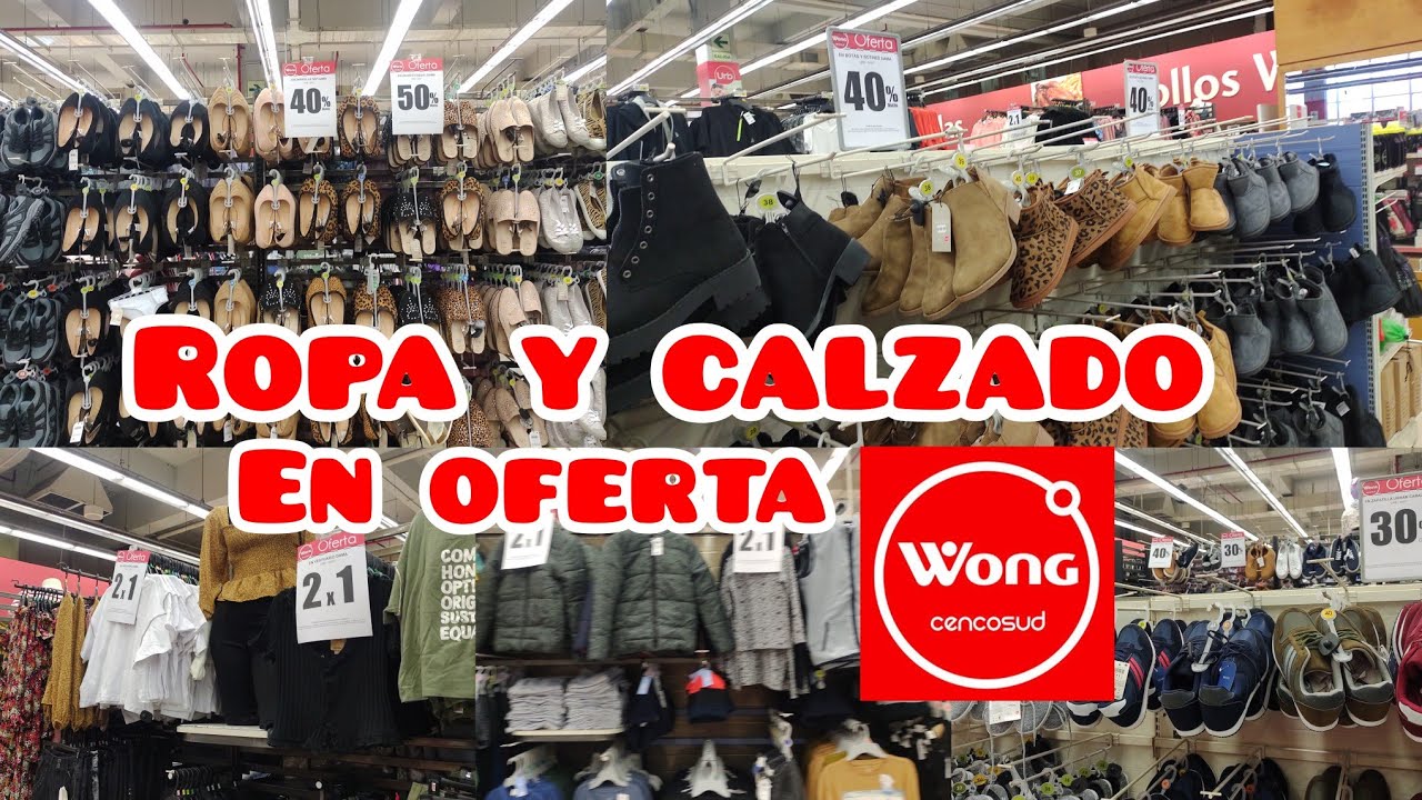 Ropa y Calzado en oferta y 2 x 1 en Wong