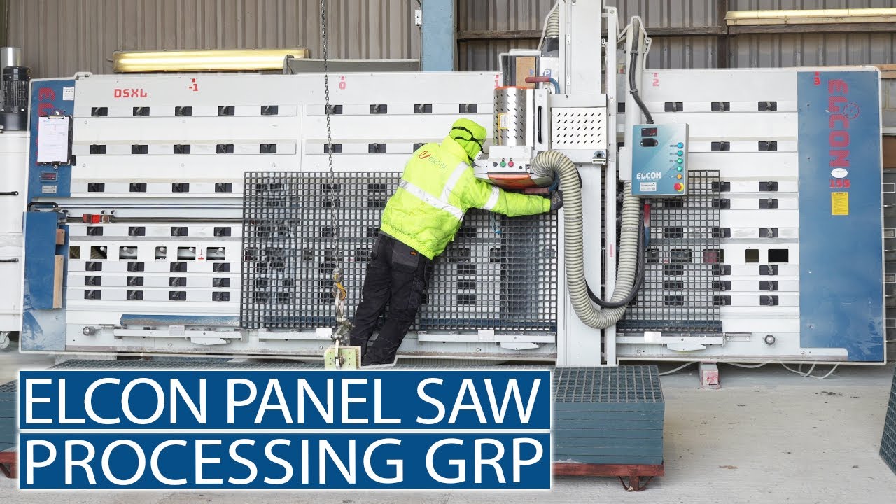 GRP cutting on Vertical Panel Saw - Elemy invest in Elcon
