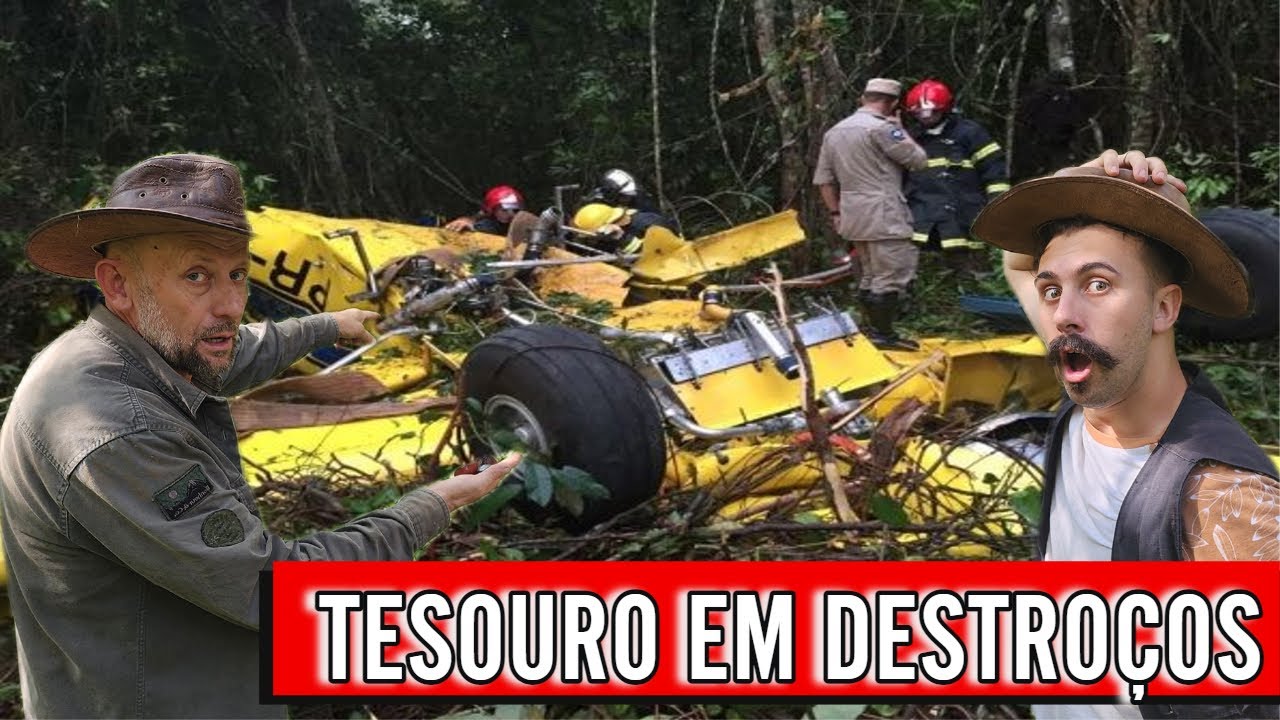 Onde AVIÃO caiu PAI e FILHO ENCONTRAM TESOURO!