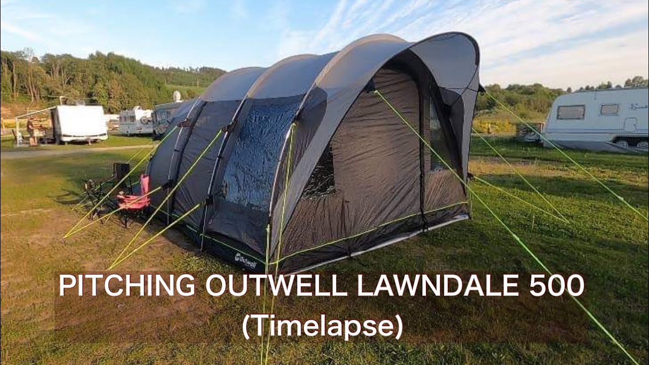 PITCHING OUTWELL LAWNDALE 500 (Timelapse)