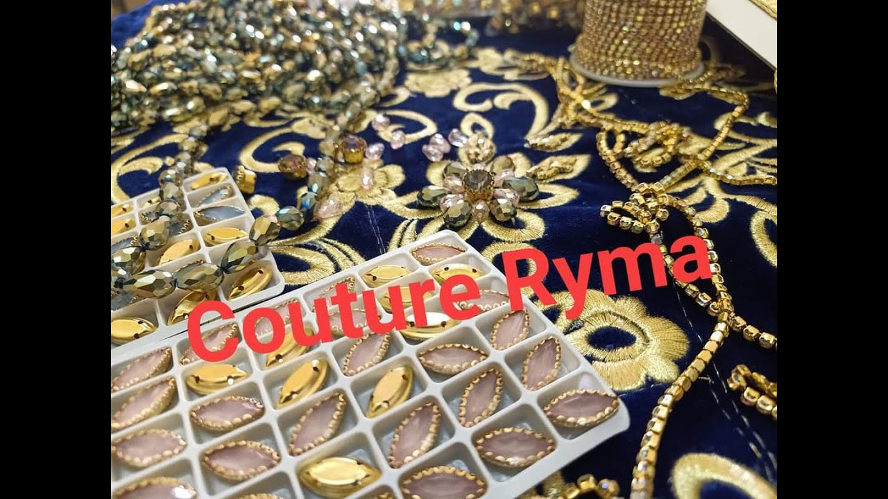 #Couture_Ryma طريقة تعقاش و تعمار قفطان ملكي من الدرجة الاولى و لا اجمل