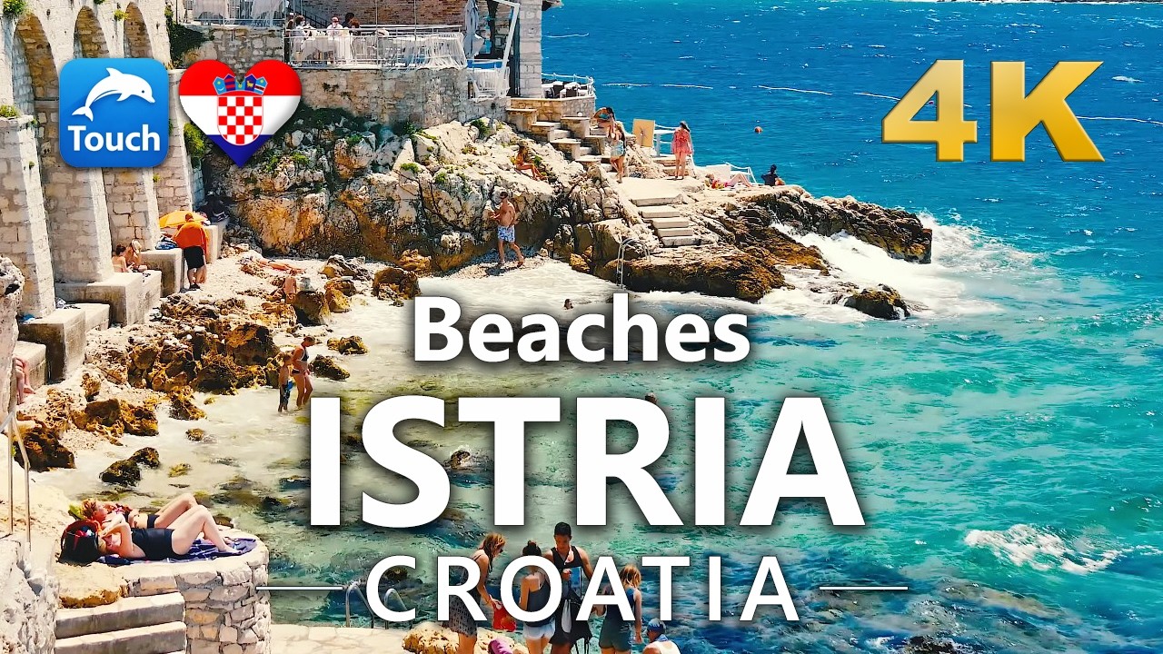 🌅Лучшие пляжи в Истрии, Хорватия  - 4K #TouchCroatia