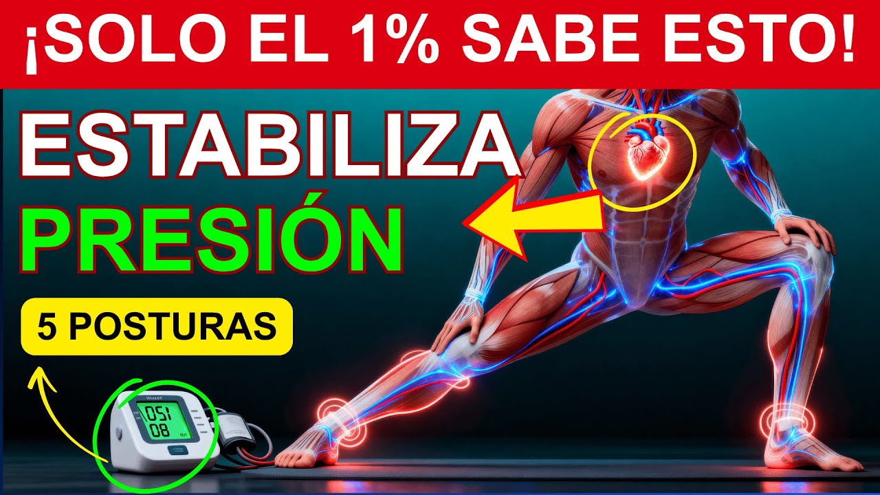 5 POSTURAS que MEJORAN tu CIRCULACIÓN y CALMAN tu PULSO | Consejos de salud