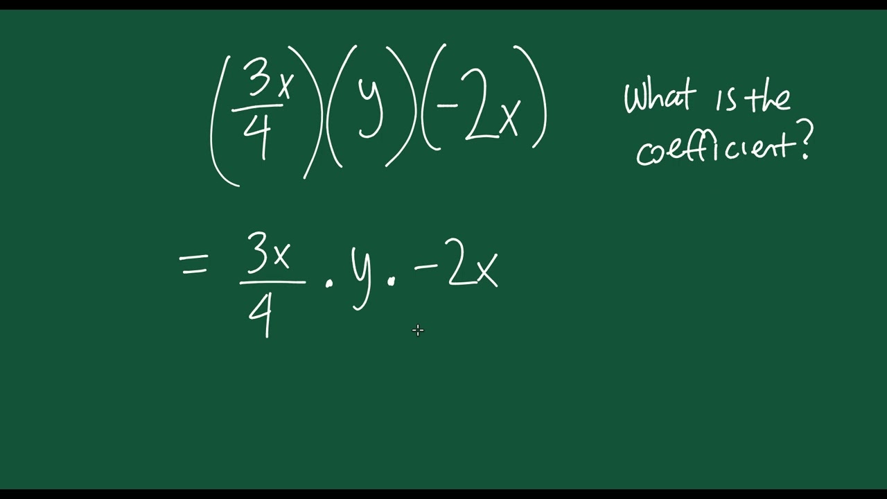 How to Simplify an Expression to find its Coefficient - Example 2
